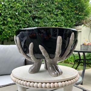 Skeleton Hands Halloween Serving Bowl